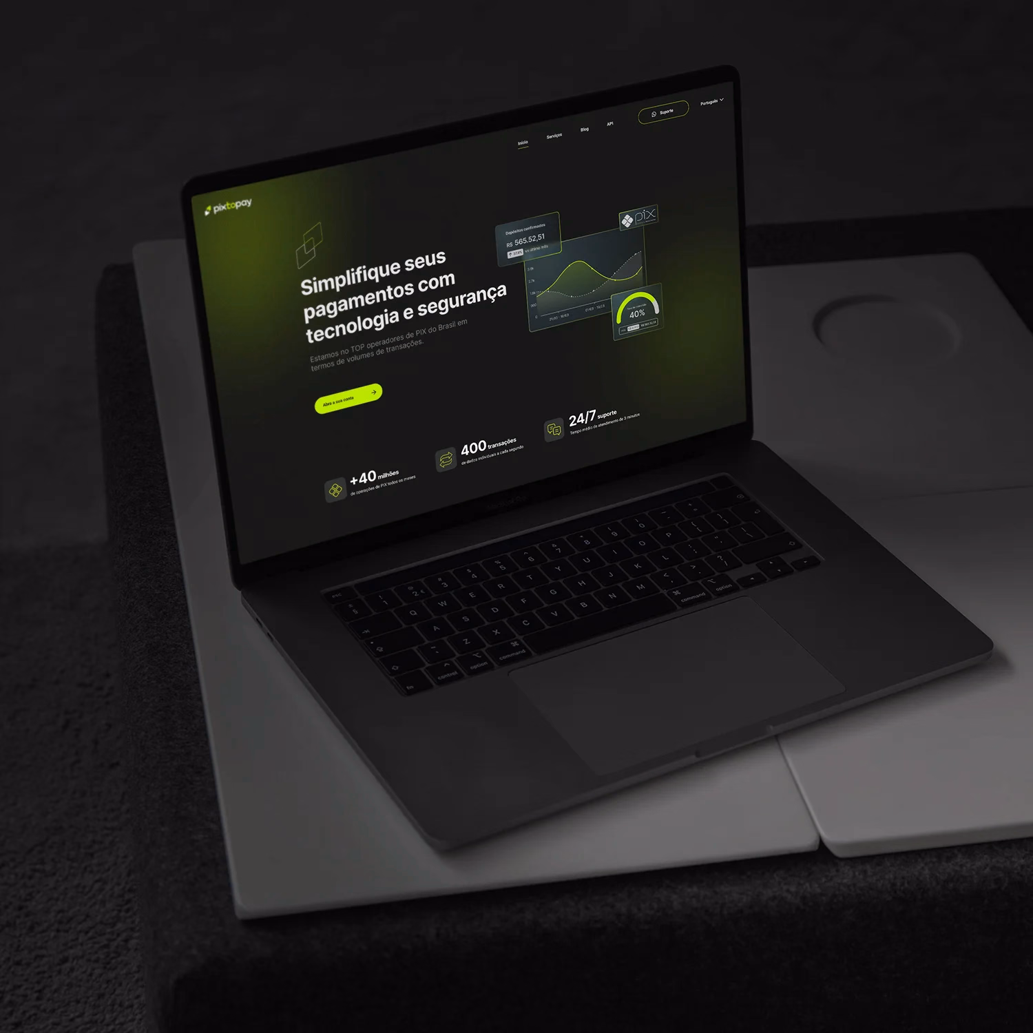 Projeto Pix to Pay — Web Design · UI/UX